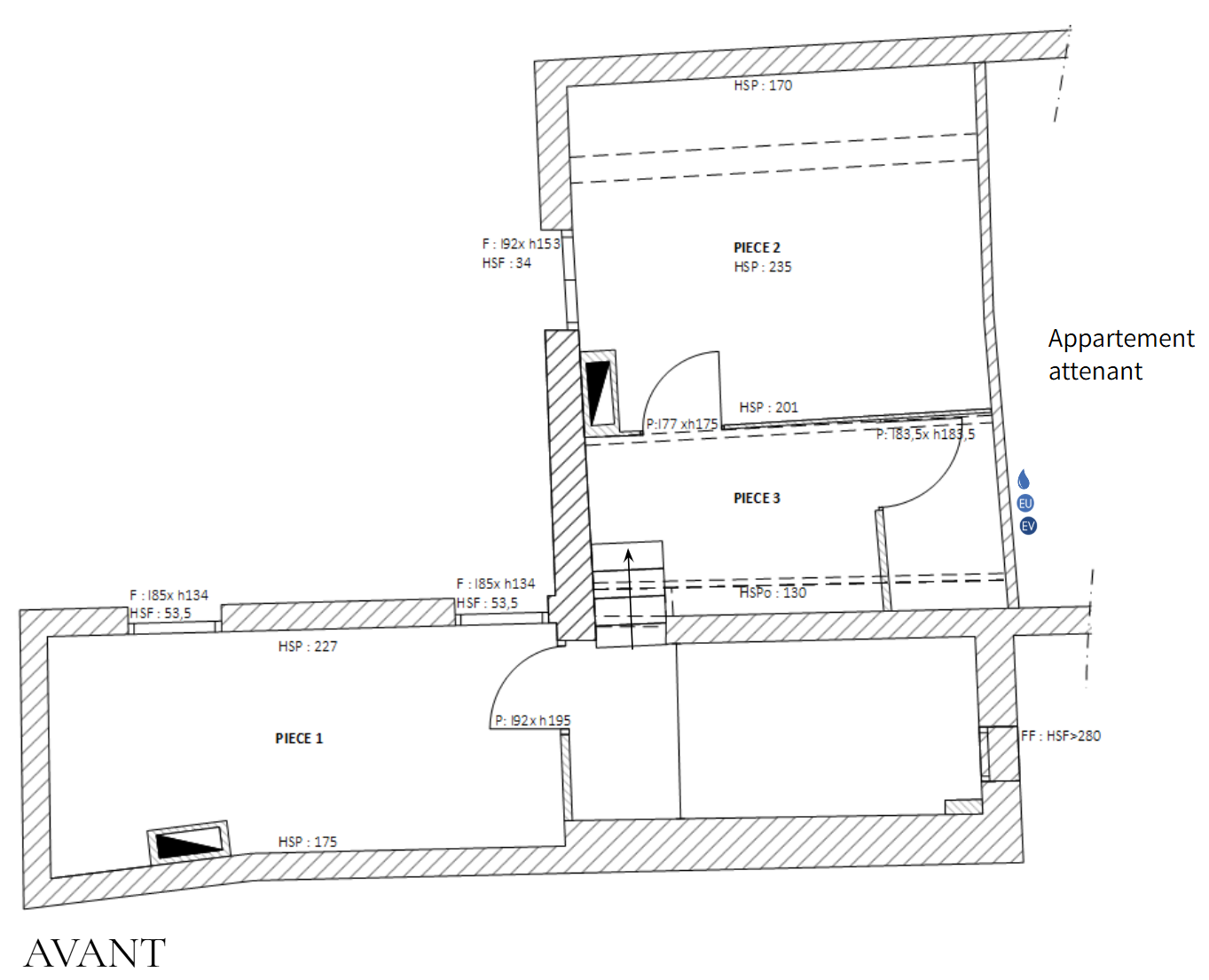 Cabinet medical coutras-local professionnel- normes ERP-PMR-accessibilite-maisonastucieuse-EDL Etage Avant.png