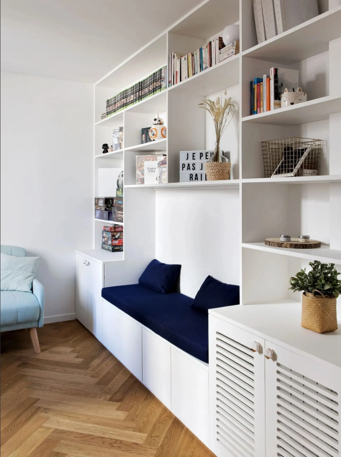 bibliothèque - banquette